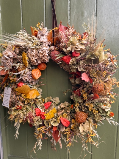 Dried Autumn Wreath