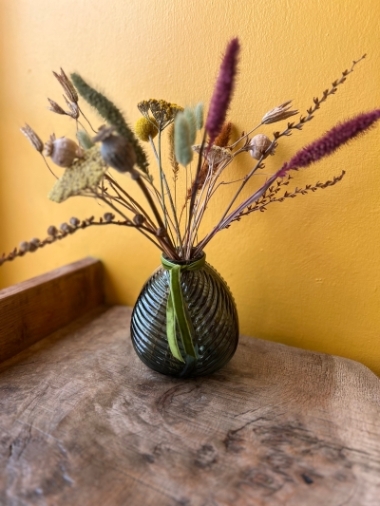 Dried flowers in a vase