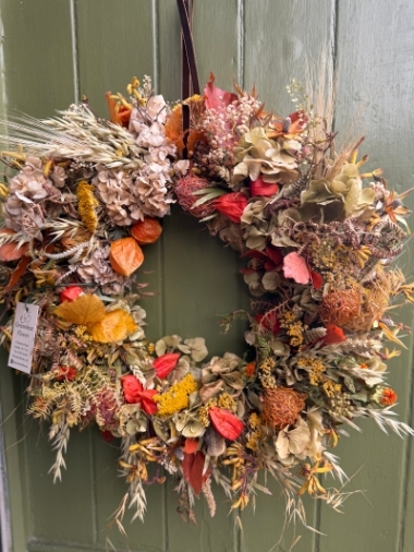 Dried Autumn Wreath